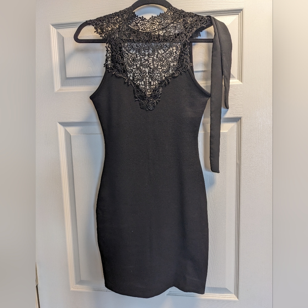 Sexy black lace tight slimming dress (LBD)